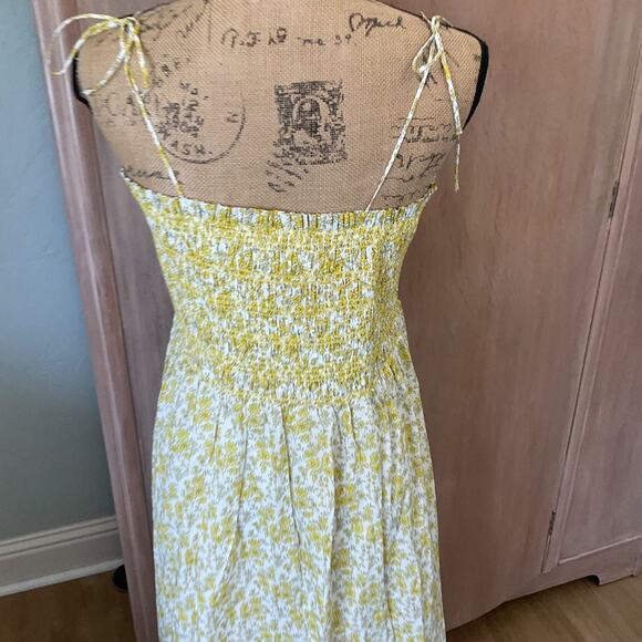 J. Crew Paloma dress Liberty floral boho garden party smocked adjustable vacay L - Picture 9 of 16